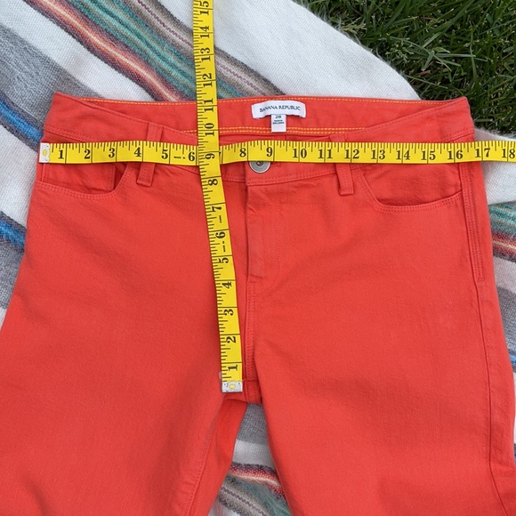 🎃 BANANA REPUBLIC; HALLOWEEN - Orange Skinny Jeans Size W28/L29! - Picture 9 of 10